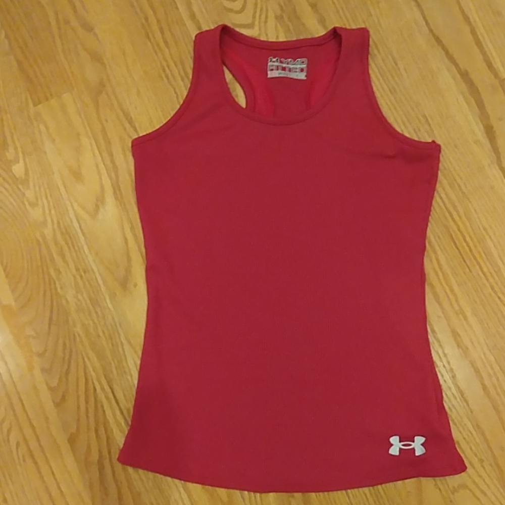 ⭐️CLOSET CLEAR OUT⭐️
Under Armour Youth Medium 
Heat Gear Fitted Tank Top
